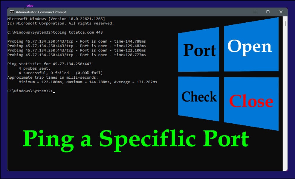 How to Check a Port is Open or Close in Windows