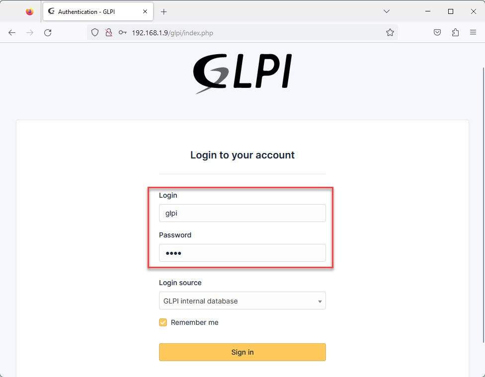 Login GLPI