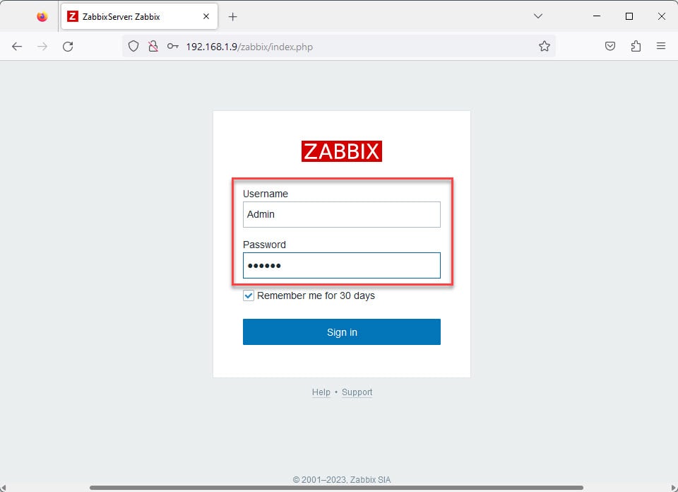 install-zabbix-server