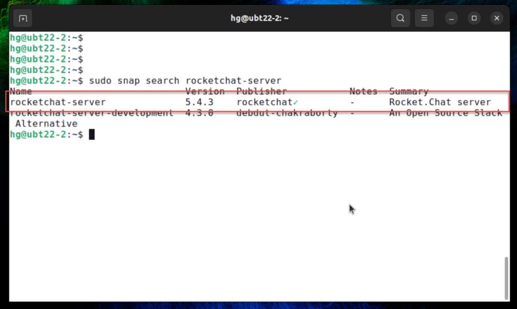 Install-RocketChat-Server-using-Snap-Store