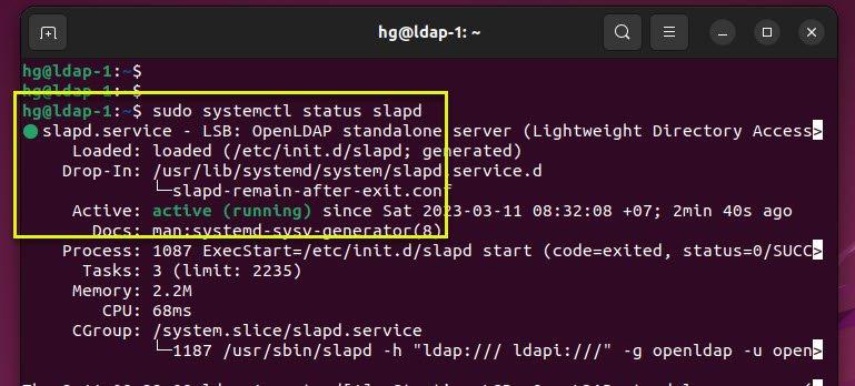 Check status of OpenLDAP server