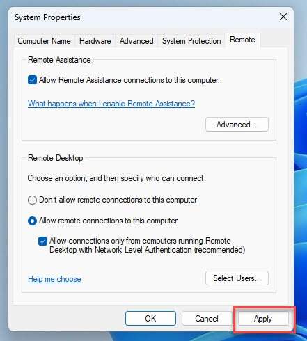 how to enable remote desktop on windows