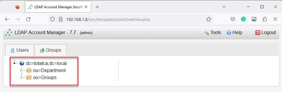  LDAP directory tree view