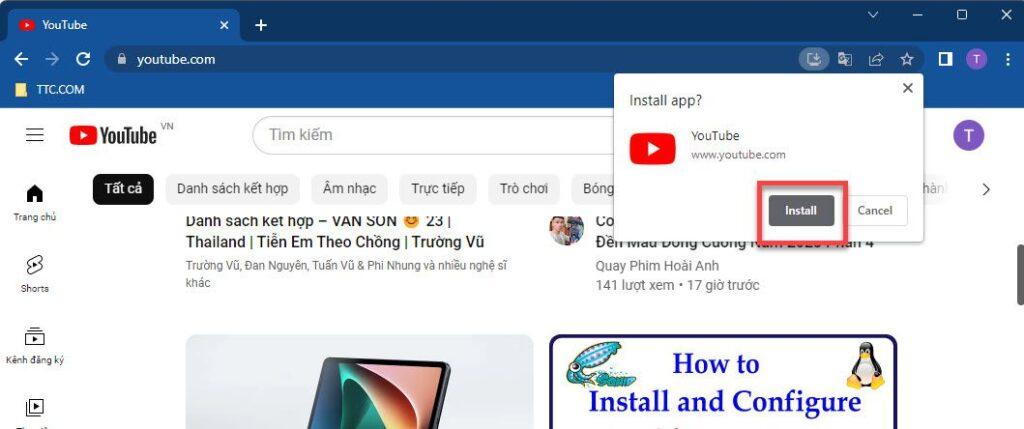 install-youtube-app-on-windows