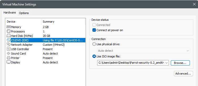 install-parrot-os-on-vmware