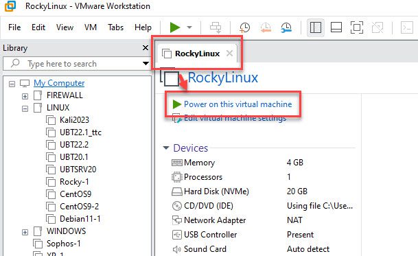 install-rocky-linux-on-vmware