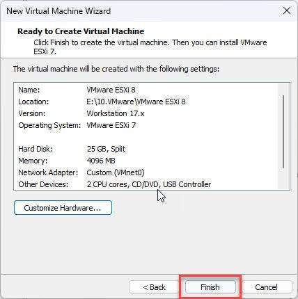 install-vsphere-esxi-on-vmware-workstation