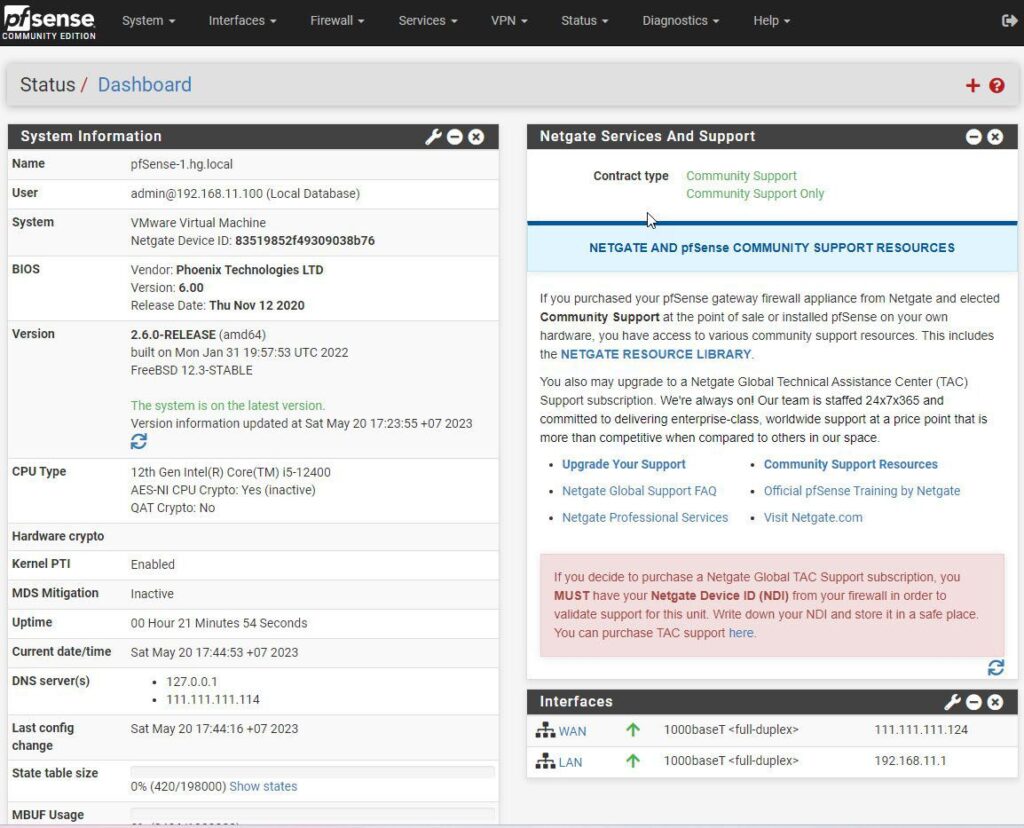 install-pfsense-on-vmware